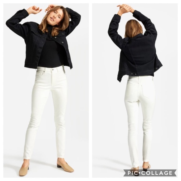Everlane Denim - NWT Everlane The High-Rise Skinny Crop Jeans Bone
